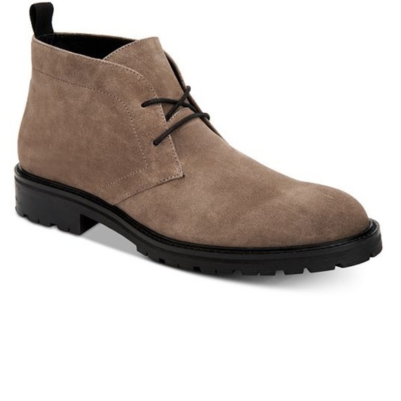 Calvin Klein men's suede chukka boots NEW 9.5 - Picture 2 of 4